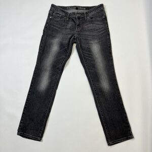 Gap Womens Premium Skinny Low Rise Jeans Size 28 Ankle Charcoal Gray 28” Inseam